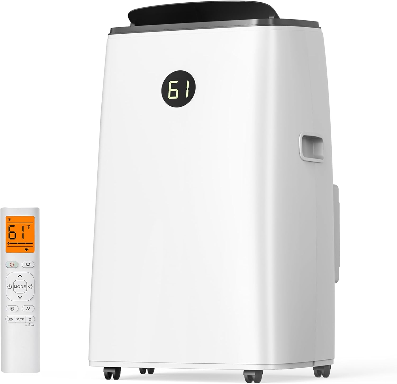 14000BTU Portable Air Conditioners Inverter Technology, Dual Hose Quick Cooling Portable AC Unit for Large Room up to 65 m², with Dehumidifier and