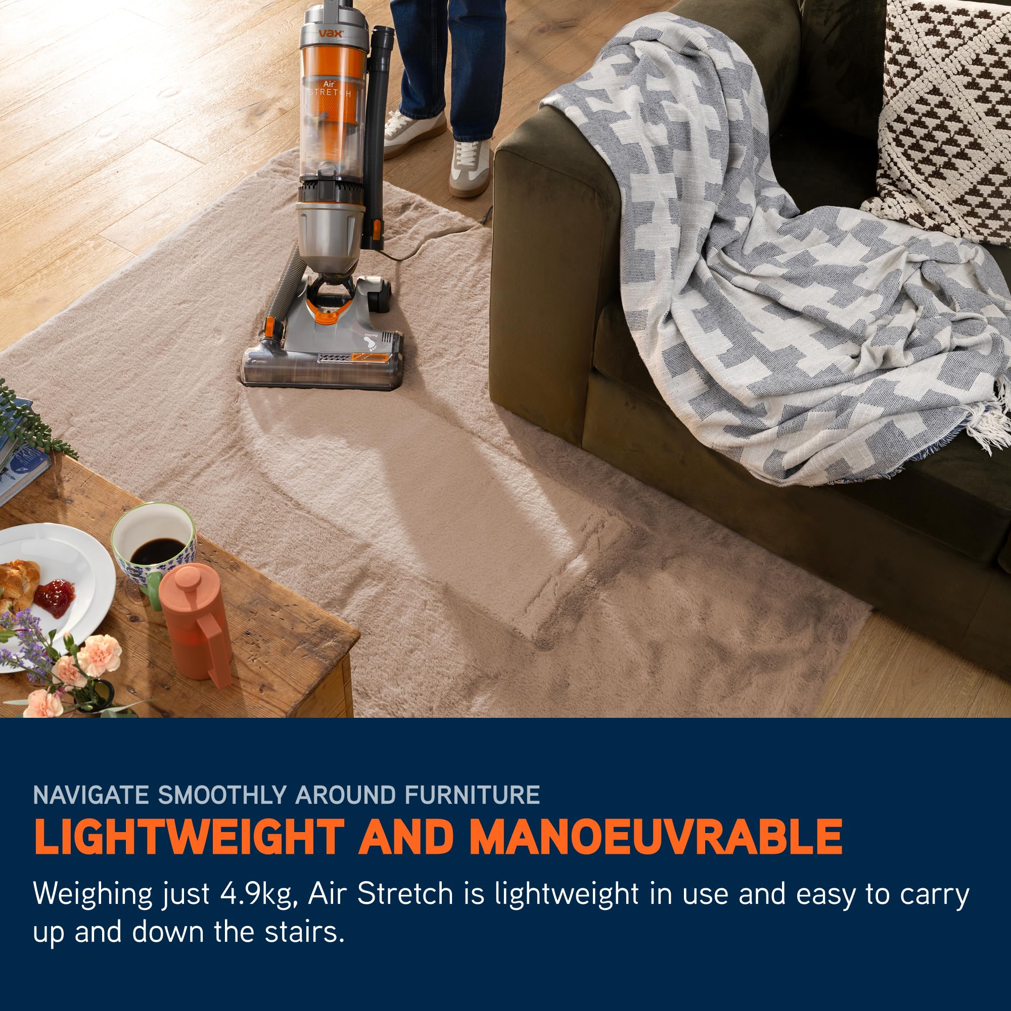 Corded Upright Vacuum Cleaner with Pet Tool, Multi-Cyclonic Suction, 17m Reach, 1.5L Capacity