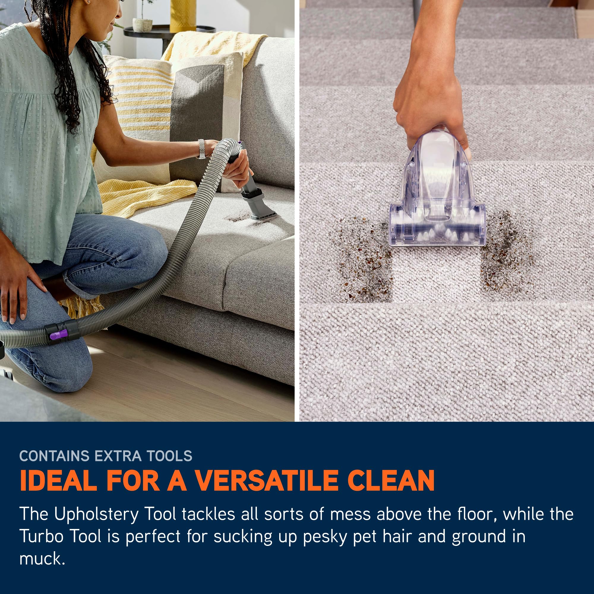 Corded Upright Vacuum Cleaner with Pet Tool, Multi-Cyclonic Suction, 17m Reach, 1.5L Capacity