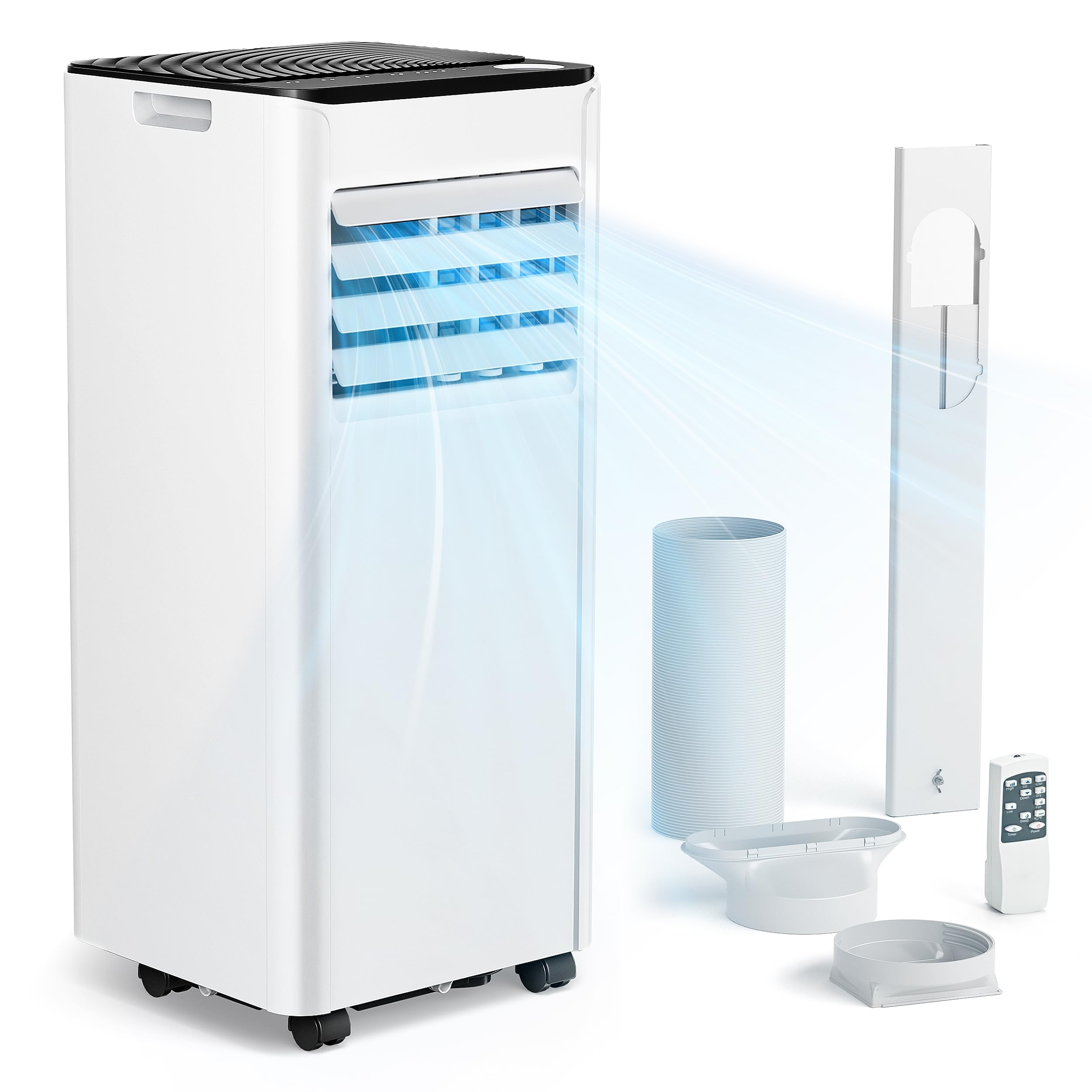4-in-1 Portable Air Conditioner – Cooling, Dehumidifier, Fan & Sleep Mode – Remote Control – 9000 BTU – For Rooms up to 20㎡
