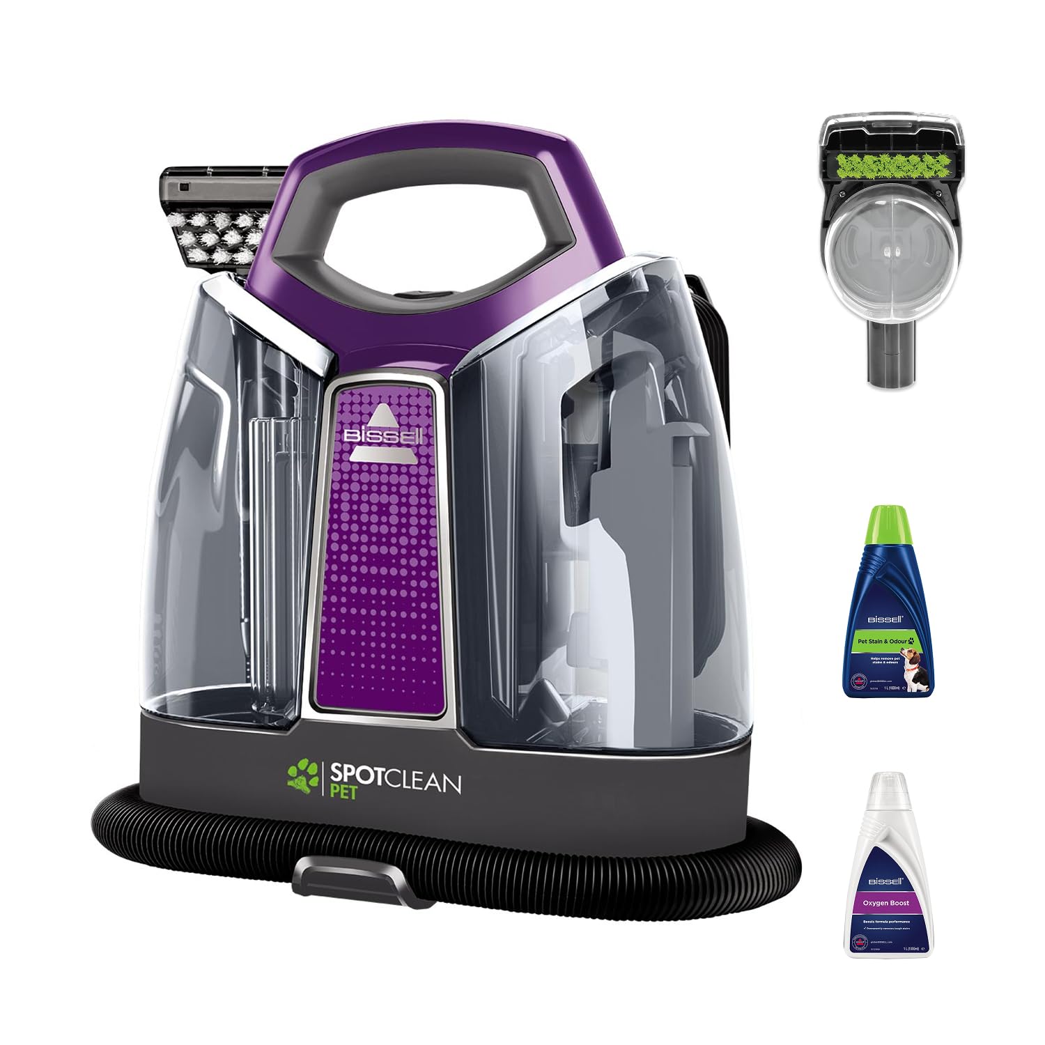 BISSELL SpotClean ProHeat, Carpet Cleaner with HeatWave Technology, Portable Spot Cleaner, Powerful Upholstery Cleaner with 330W Motor, Carpet Stain Remover for Carpets, Sofa Cleaner & Car, 36981