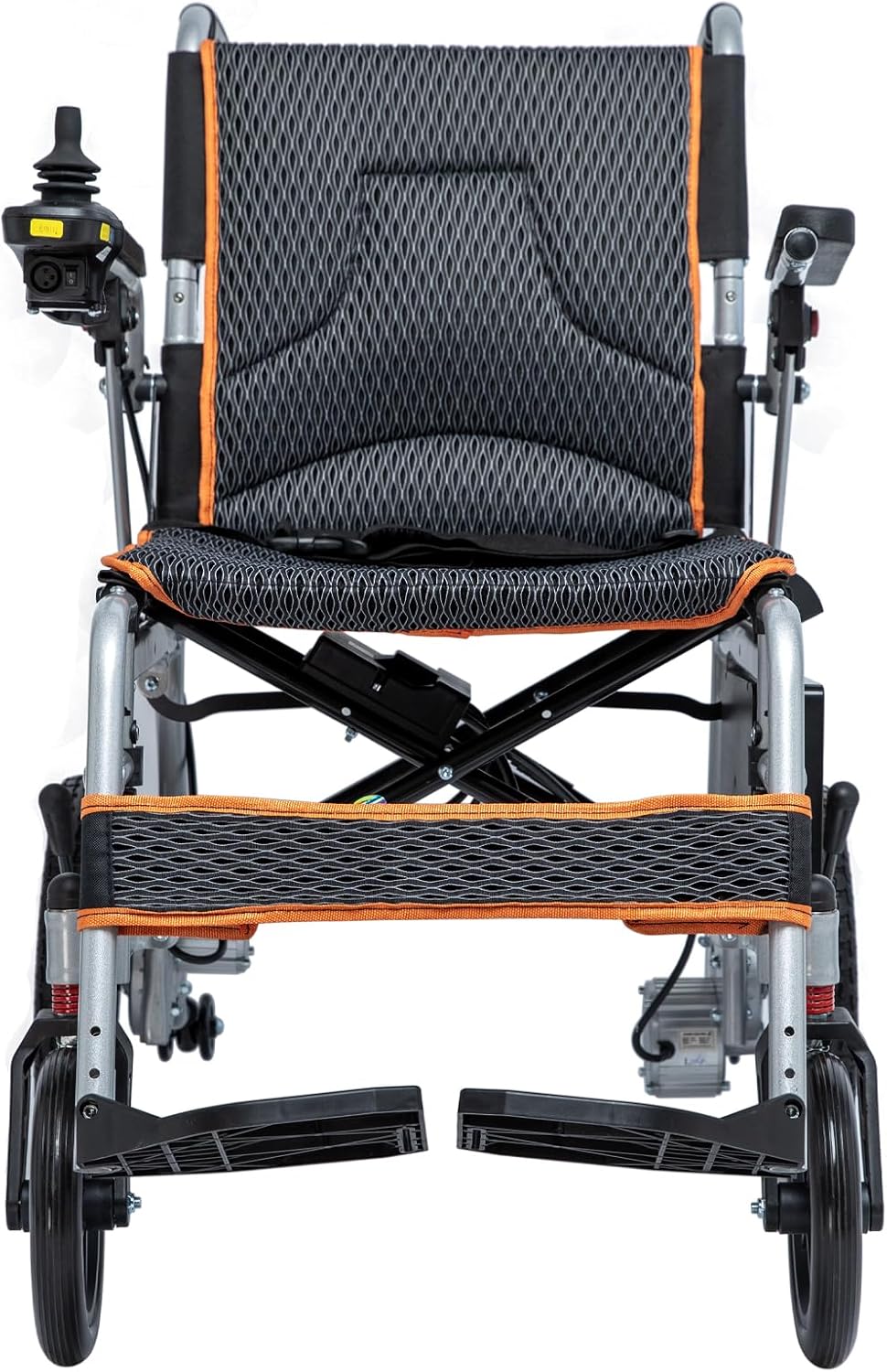 Lightweight Electric Wheelchair Only 33lb Foldable Power Chair for Adults, All-Terrain Motorized Wheelchair with One-Click Mute, SOS Alert Button, Removable Battery, 220lb Capacity