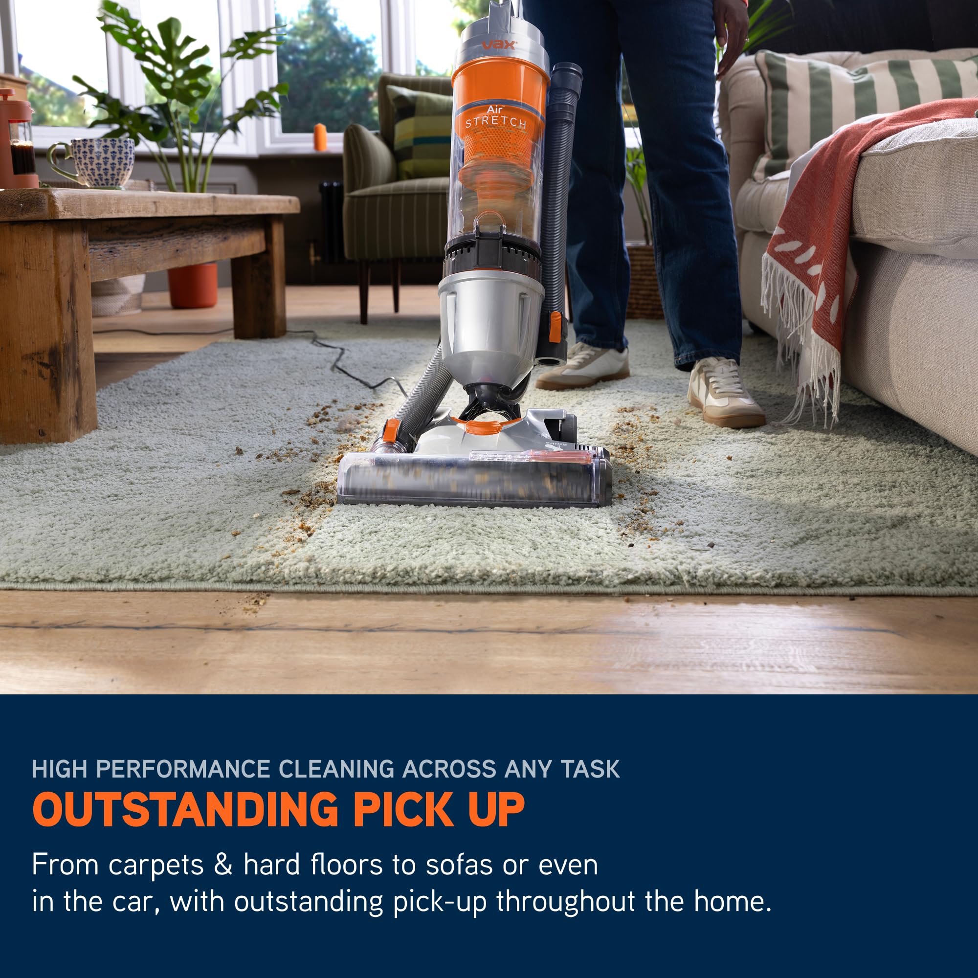 Corded Upright Vacuum Cleaner with Pet Tool, Multi-Cyclonic Suction, 17m Reach, 1.5L Capacity