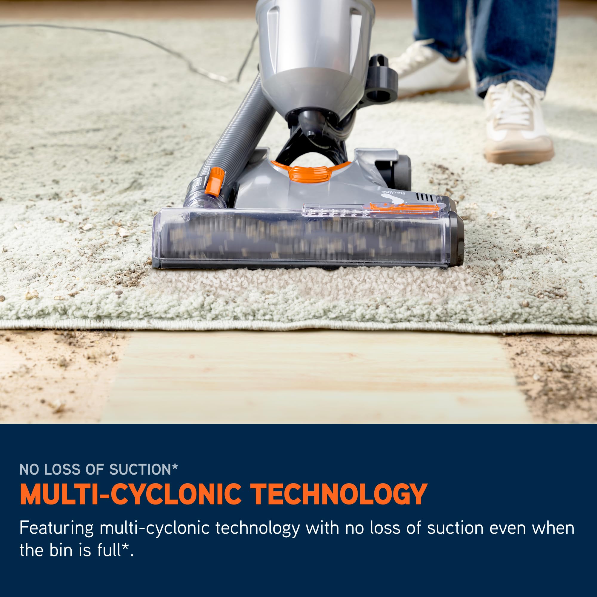 Corded Upright Vacuum Cleaner with Pet Tool, Multi-Cyclonic Suction, 17m Reach, 1.5L Capacity