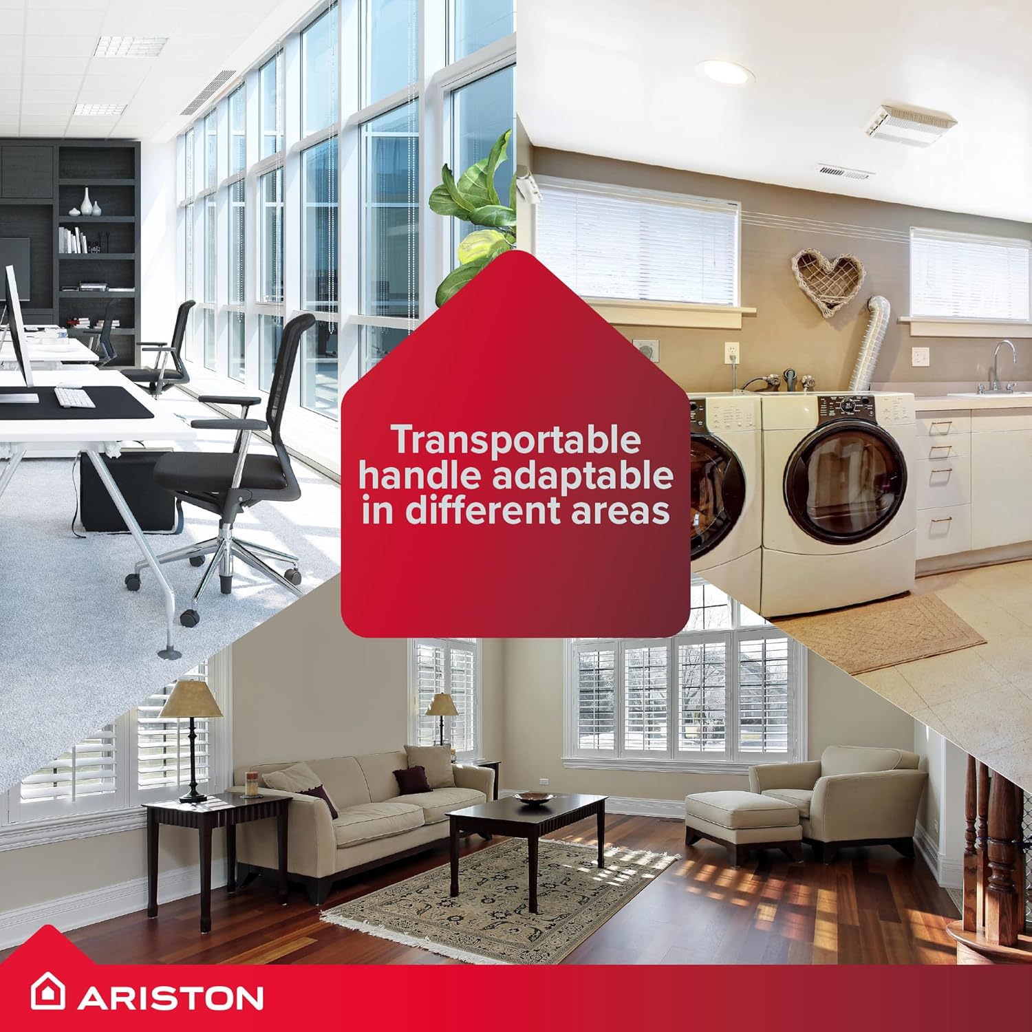Ariston MOBIS PLUS 10 UK portable air conditioner, 10000 BTU, A+ energy class, white - Manufactured to be installed in UK (3381530)