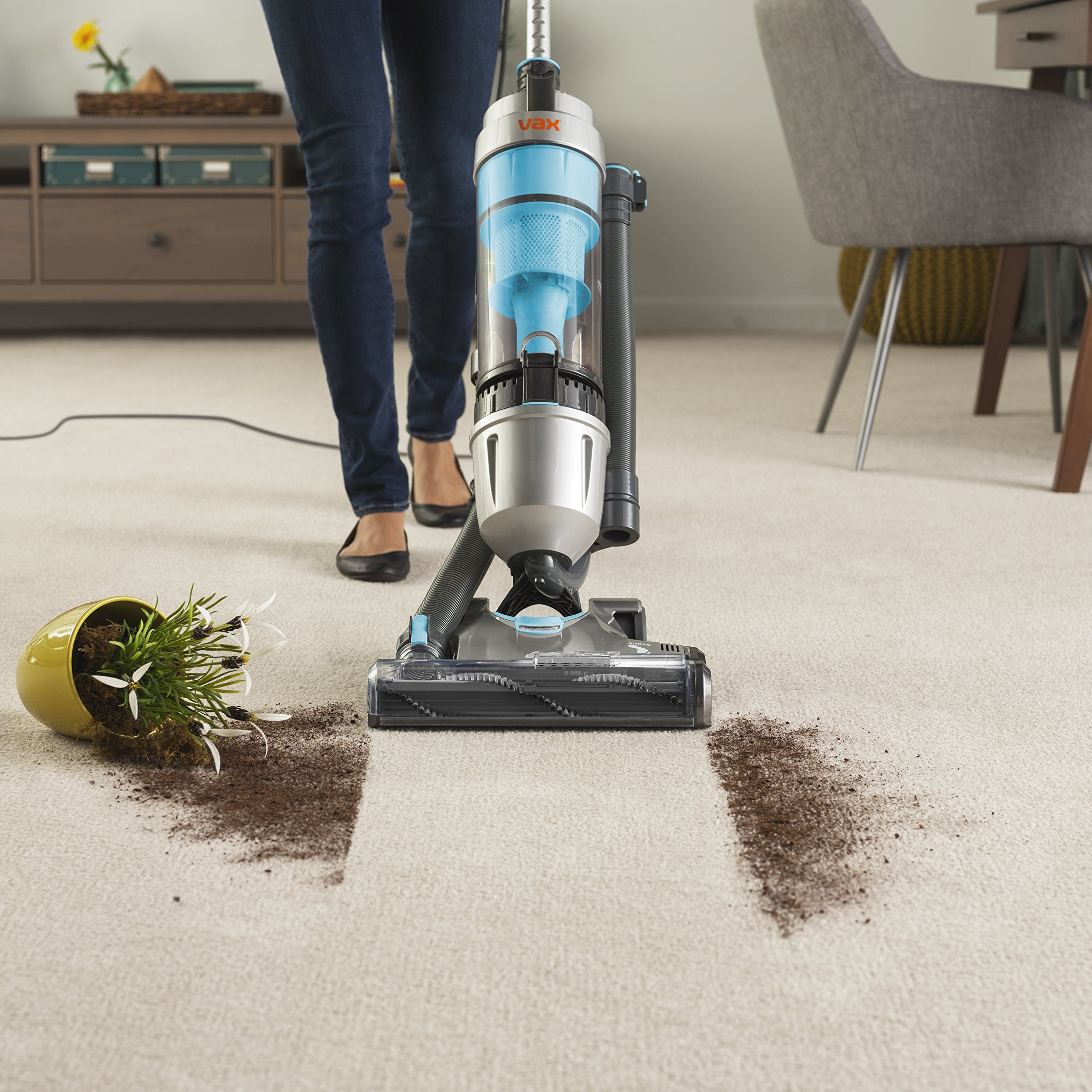 Corded Upright Vacuum Cleaner with Pet Tool, Multi-Cyclonic Suction, 17m Reach, 1.5L Capacity