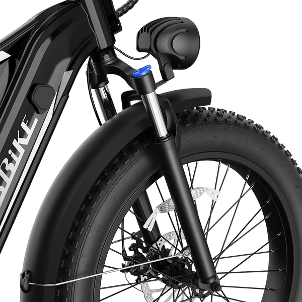 750W Electric Fat Tire Bike with 48V Battery, Hydraulic Disc Brakes & Front Basket